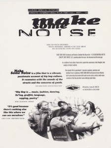 [Scan] :: Make Some Noise One-sheet Promo (cir. 1994)