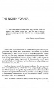 The North Yorker by Alain Mercieca (excerpt)