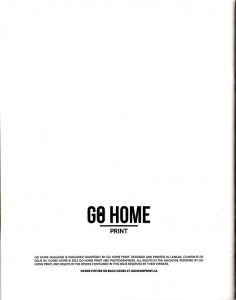 Go Home Magazine (Issue #1) (back)
