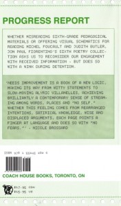 Needs Improvement by by Jon Paul Fiorentino (back cover)
